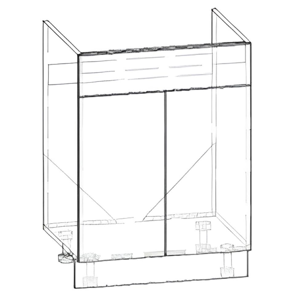 Гамма 60 низ мийка лаковані фасади