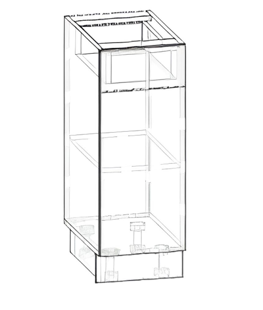 Грета 30 двері/шухляда нижній модуль
