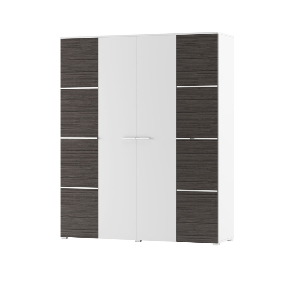 Шафа Круїз 4-дверна  Дакар/білий – Світ Меблів Україна