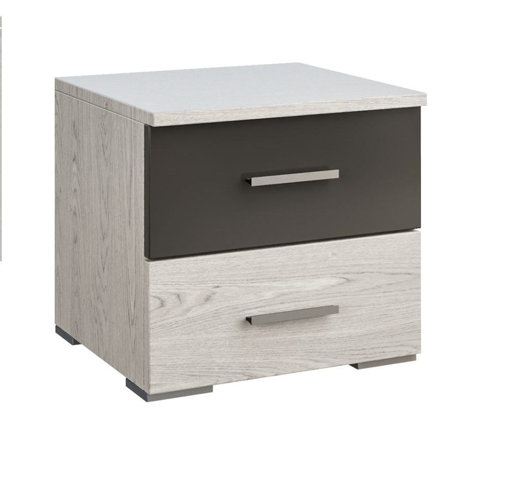 Лілея нова дуб грандж/антрацит, артвуд світлий/антрацит тумба приліжкова від фабрики Світ Меблів Україна