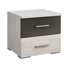 Лілея нова дуб грандж/антрацит, артвуд світлий/антрацит тумба приліжкова від фабрики Світ Меблів Україна