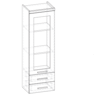 Гамма ПВ-50 МДФ матовий верхній модуль