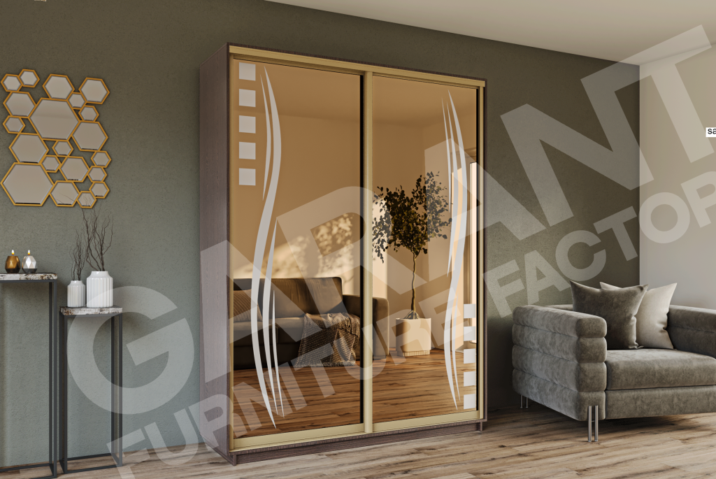 ШК-Д/ДБ-100 дводверна шафа-купе комбінована від Гарант