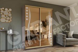 ШК-Д/ДБ-100 дводверна шафа-купе комбінована від Гарант